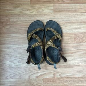 Cheetah print Chacos